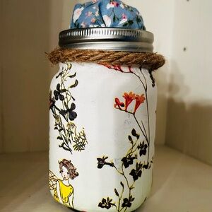 16 oz mason jar handmade sewing kit